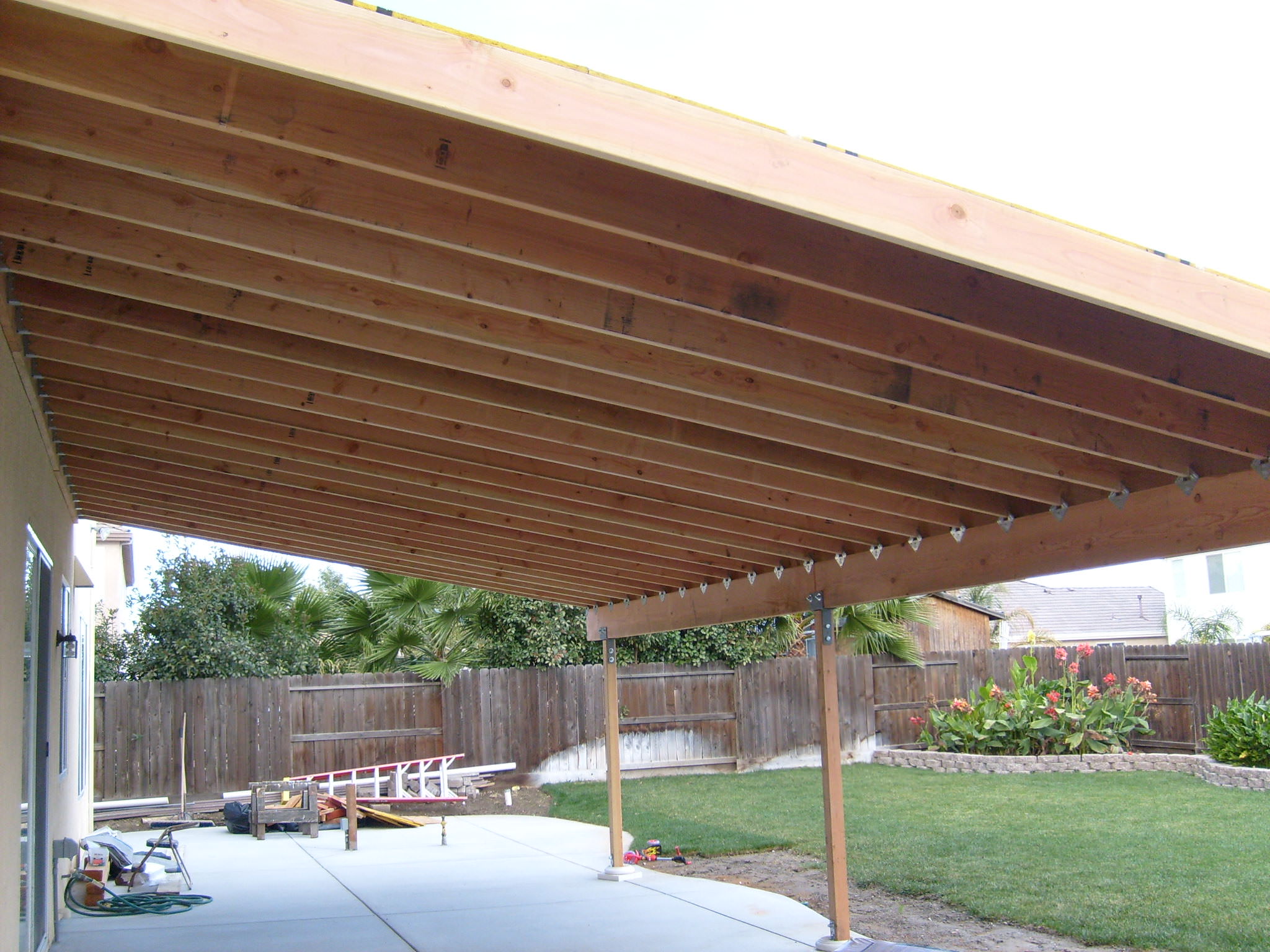  concrete, outdoor lighting, barbecue and covered patio Tracy, CA 