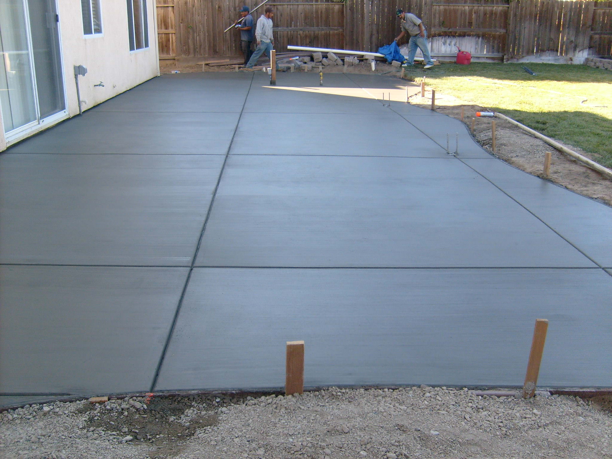  concrete, outdoor lighting, barbecue and covered patio Tracy, CA 