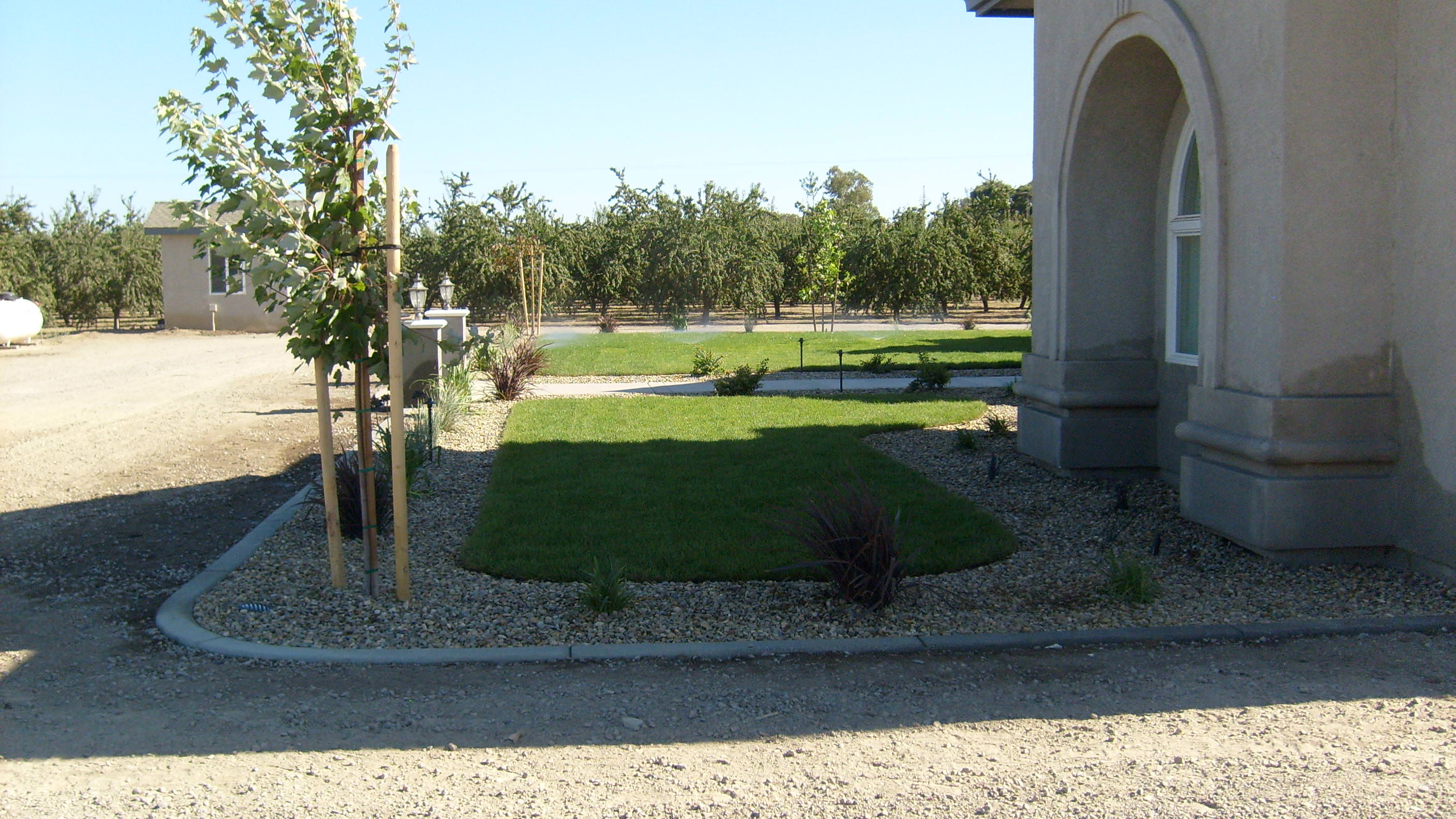   Irrigation, mini water pond, sod, plants, pillars and concrete Modesto, CA 