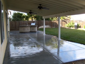  concrete, outdoor lighting, barbecue and covered patio Tracy, CA 