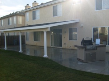  concrete, outdoor lighting, barbecue and covered patio Tracy, CA 